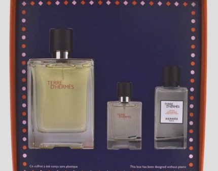 Hermes Terre d Hermes Gift Set Eau De Toilette Spray 100ml +12.5ml and After Shave Lotion 40ml Sale