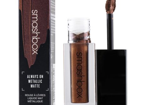 Smashbox Always On Metallic Matte Lipstick - Bold Digger (Bronze With Bronze & Gold Pearl)  4ml 0.13oz For Discount