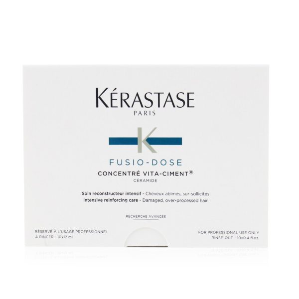 Kerastase Fusio-Dose Concentre Vita-Ciment Ceramide Intensive Reinforcing Care (Damaged, Over-Processed Hair)  10x12ml 0.4oz Cheap