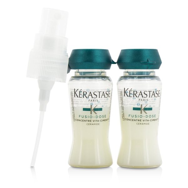 Kerastase Fusio-Dose Concentre Vita-Ciment Ceramide Intensive Reinforcing Care (Damaged, Over-Processed Hair)  10x12ml 0.4oz Cheap