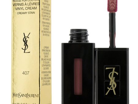 Yves Saint Laurent Rouge Pur Couture Vernis A Levres Vinyl Cream Creamy Stain - # 407 Carmin Session  5.5ml 0.18oz Sale