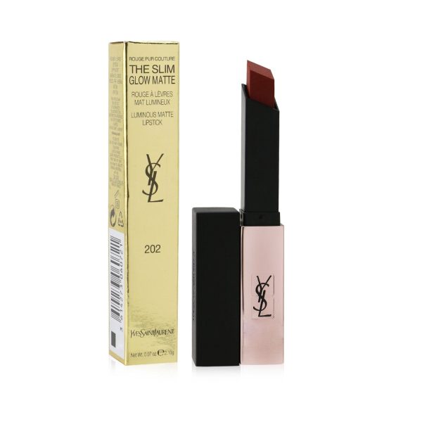 Yves Saint Laurent Rouge Pur Couture The Slim Glow Matte - # 204 Private Carmine  2.1g 0.07oz Supply