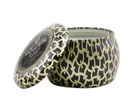 Voluspa Mini Tin Candle - Suede Noir  113g 4oz Sale