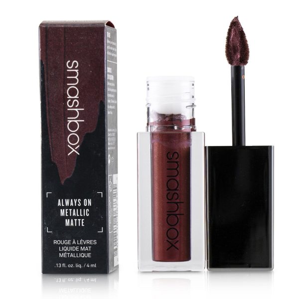 Smashbox Always On Metallic Matte Lipstick - Bold Digger (Bronze With Bronze & Gold Pearl)  4ml 0.13oz For Discount