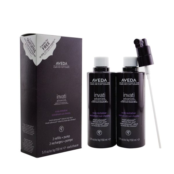 Aveda Invati Advanced Scalp Revitalizer - Solutions For Thinning Hair (2 Refills + Pump)  2x150ml Hot on Sale