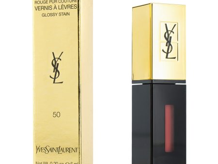 Yves Saint Laurent Rouge Pur Couture Vernis a Levres Glossy Stain - # 50 Encre Nude  6ml 0.2oz Sale