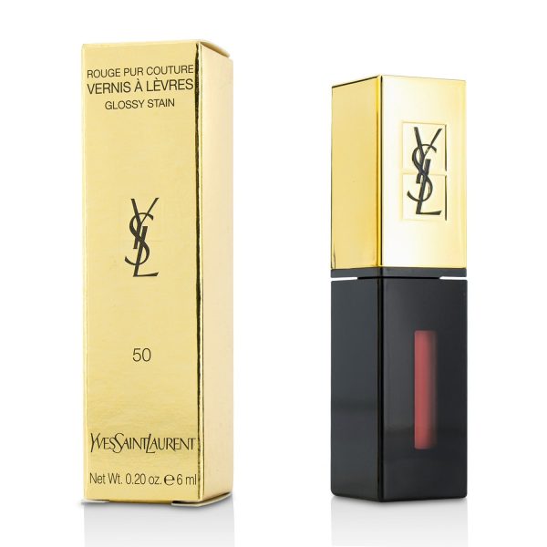 Yves Saint Laurent Rouge Pur Couture Vernis a Levres Glossy Stain - # 50 Encre Nude  6ml 0.2oz Sale