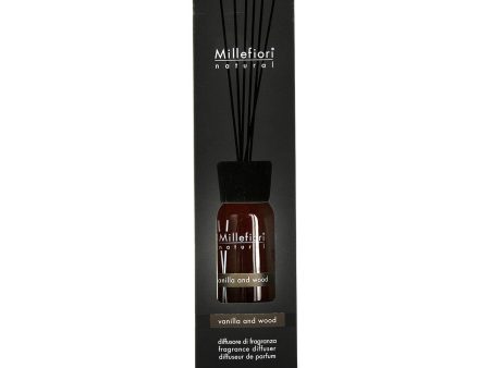 Millefiori Natural Fragrance Diffuser - Vanilla & Wood  100ml 3.38oz Hot on Sale