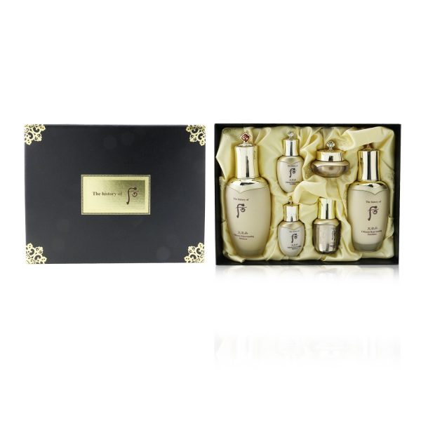 Whoo (The History Of Whoo) Cheonyuldan Ultimate Rejuvenating Set: Balancer (150ml+25ml) + Emulsion (110ml+25ml) + Essence 8ml + Cream 10ml  6pcs For Sale