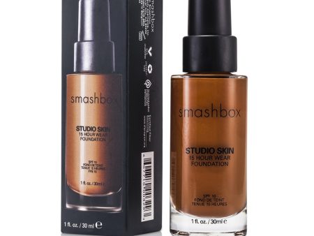 Smashbox Studio Skin 15 Hour Wear Foundation SPF 10 - # 4.2 Deep Warm Brown  30ml 1oz Supply