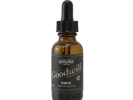 Can You Handlebar Beard Oil - Goodwill (Orange & Clove Aroma) (Exp. Date: 12 2021)  30ml 1oz Fashion