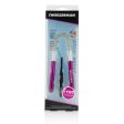 Tweezerman Smooth Finish Facial Hair Remover - Pink (With Black Slant Tweezerette)  2pcs Sale