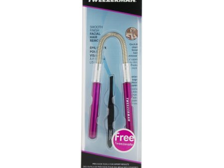 Tweezerman Smooth Finish Facial Hair Remover - Pink (With Black Slant Tweezerette)  2pcs Sale