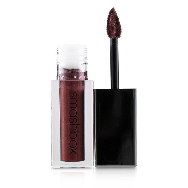 Smashbox Always On Metallic Matte Lipstick - Vino Noir (Burgundy & Red Pearl)  4ml 0.13oz Fashion