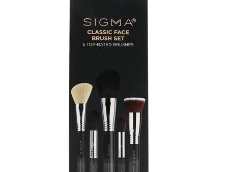 Sigma Beauty Classic Face Brush Set (5x Brush)  5pcs Online now