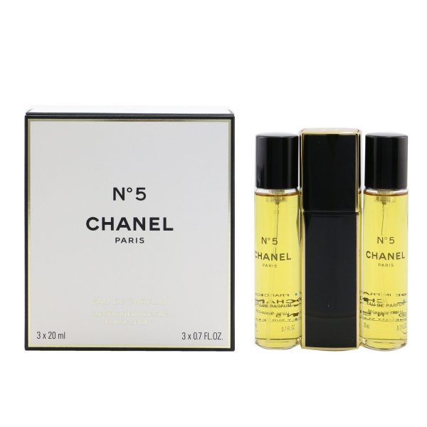 Chanel No.5 Eau De Parfum Purse Spray And 2 Refills  3x20ml 0.7oz Online