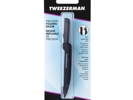 Tweezerman Precision Folding Brow Razor - Black Supply