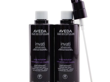 Aveda Invati Advanced Scalp Revitalizer - Solutions For Thinning Hair (2 Refills + Pump)  2x150ml Hot on Sale