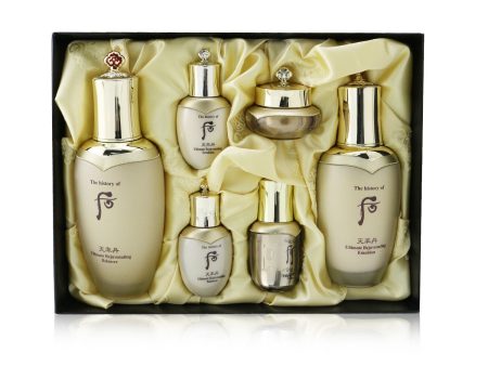 Whoo (The History Of Whoo) Cheonyuldan Ultimate Rejuvenating Set: Balancer (150ml+25ml) + Emulsion (110ml+25ml) + Essence 8ml + Cream 10ml  6pcs For Sale