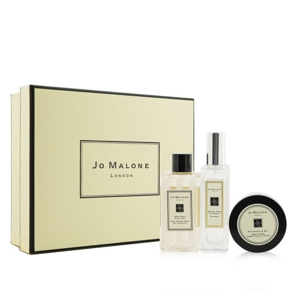 Jo Malone Fragrance Layering Collection: English Pear & Freesia Cologne Spray 30ml + Blackberry & Bay Body Cream 50ml + Wood Sage & Sea Salt Body Wash 100ml  3pcs Hot on Sale