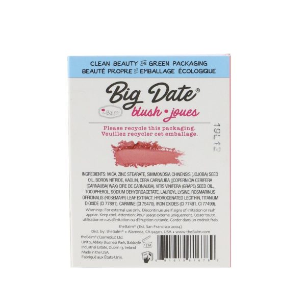 TheBalm Powder Blush - # Big Date  6.5g 0.23oz For Discount