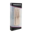 Tweezerman Rose Gold Petite Tweeze Set (1x Slant Tweezer, 1x Point Tweezer)  2pcs+bag Supply