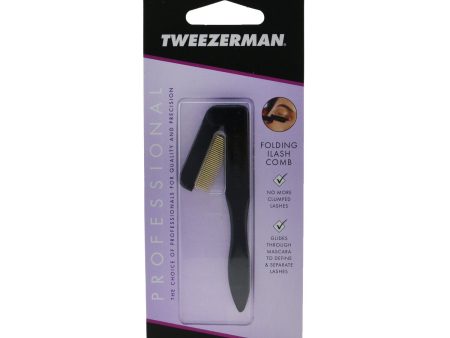 Tweezerman Professional Folding Ilashcomb - Black Fashion