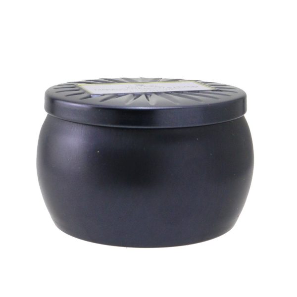 Voluspa Mini Tin Candle - Makassar Ebony & Peach  127g 4.5oz Online Hot Sale