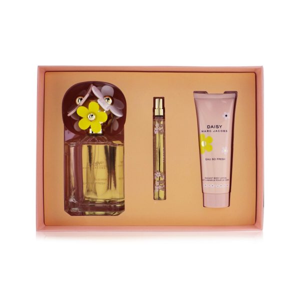 Marc Jacobs Daisy Eau So Fresh Coffret: Eau De Toilette Spray 125ml 4.2oz + Radiant Body Lotion 75ml 2.5oz + Eau De Toilette Spray 10ml 0.33oz  3pcs For Discount