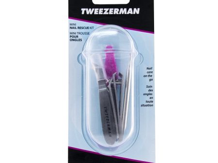 Tweezerman Mini Nail Rescue 4pcs Set - # With Pink Nail File  4pcs Cheap