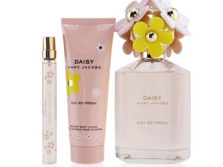 Marc Jacobs Daisy Eau So Fresh Coffret: Eau De Toilette Spray 125ml 4.2oz + Radiant Body Lotion 75ml 2.5oz + Eau De Toilette Spray 10ml 0.33oz  3pcs For Discount