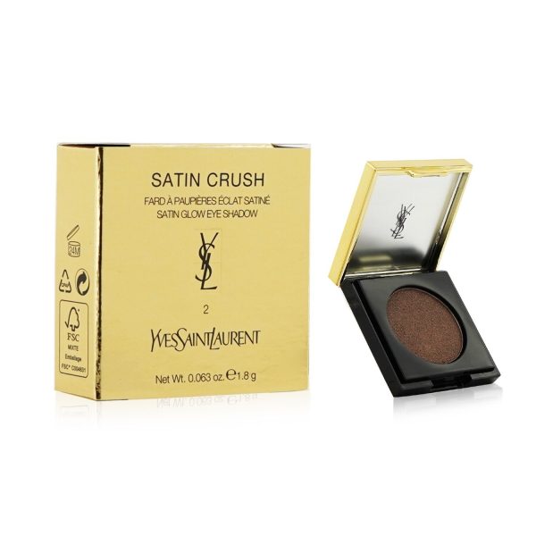 Yves Saint Laurent Satin Crush Eyeshadow (Satin Glow) - # 2 Excessive Brown  1.8g 0.063oz Online Sale