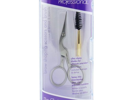 Tweezerman Professional Stainless Brow Shaping Scissors & Brush Fashion