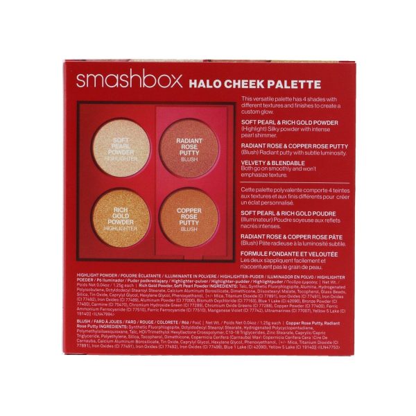 Smashbox Halo Cheek Palette (2x Highlighter, 2x Blush)  4x1.25g 0.04oz Hot on Sale