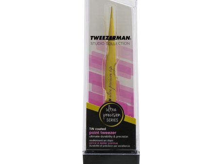 Tweezerman Point Tweezer Ultra Precision (Tin Coated) (Studio Collection) on Sale