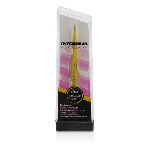 Tweezerman Point Tweezer Ultra Precision (Tin Coated) (Studio Collection) on Sale