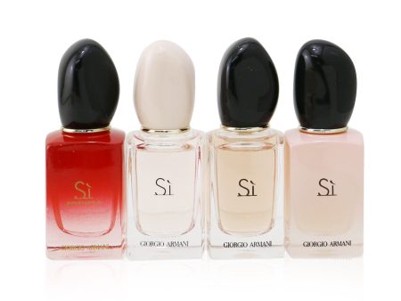 Giorgio Armani Si Miniature Collection: Si Edt 7ml + Si Edp 7ml + Si Fiori EDP 7ml + Si Passione EDP 7ml  4pcs Online now