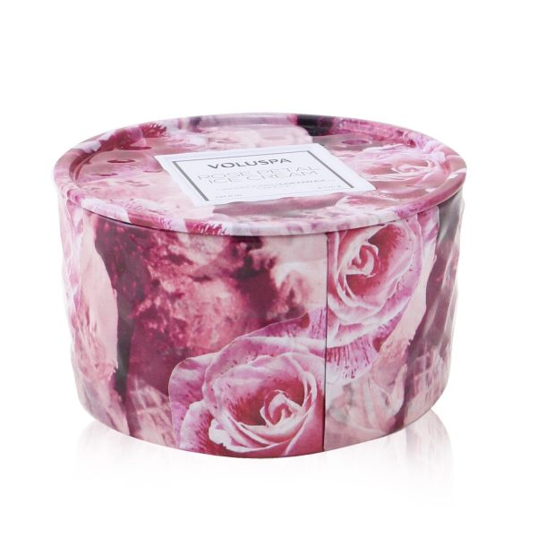 Voluspa 2 Wick Tin Candle - Rose Petal Ice Cream  170g 6oz Online Hot Sale