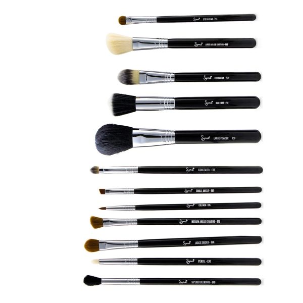 Sigma Beauty Essential Kit Professional Brush Collection - # Black  12pcs Discount