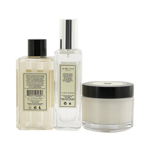 Jo Malone Fragrance Layering Collection: English Pear & Freesia Cologne Spray 30ml + Blackberry & Bay Body Cream 50ml + Wood Sage & Sea Salt Body Wash 100ml  3pcs Hot on Sale