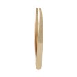 Tweezerman Mini Slant Tweezer With Case - Rose Gold (Studio Collection) Online now