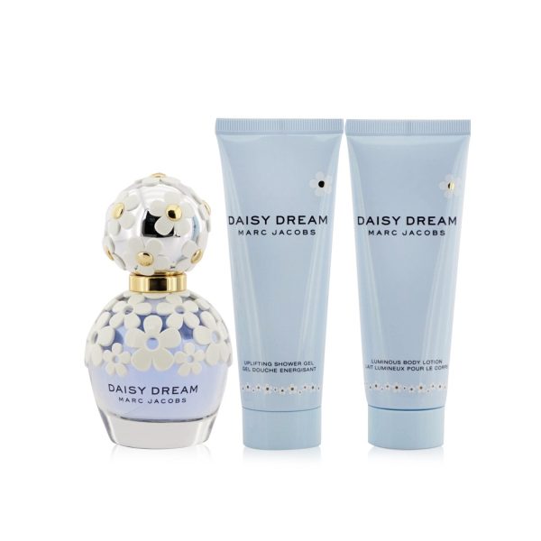 Marc Jacobs Daisy Dream Coffret: Eau De Toilette Spray 50ml 1.7oz + Luminous Body Lotion 75ml 2.5oz + Uplifting Shower Gel 75ml 2.5oz  3pcs Sale